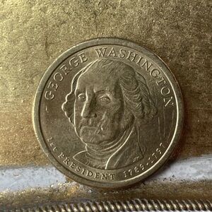 2007 D - George Washington Presidential Golden Dollar Coin